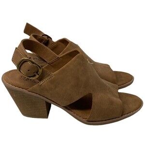 Euro Soft By Sofft Taite Tan Sandals Heels Open Toe 9.5 NEW